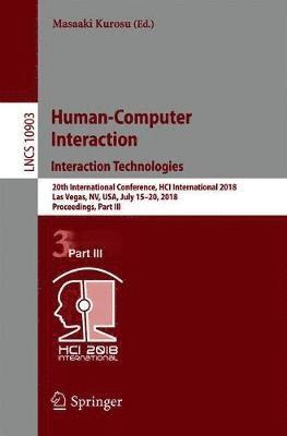 bokomslag Human-Computer Interaction. Interaction Technologies