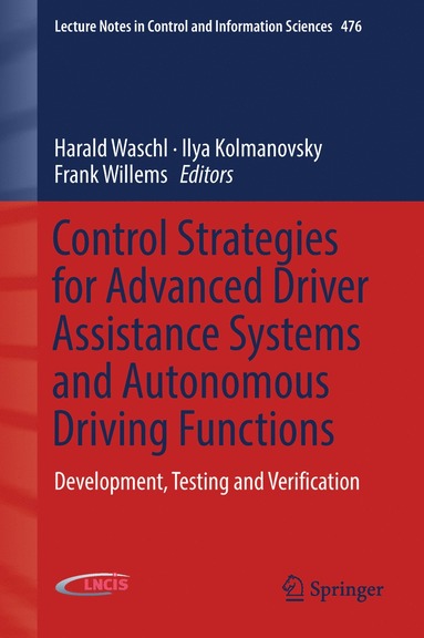 bokomslag Control Strategies for Advanced Driver Assistance Systems and Autonomous Driving Functions