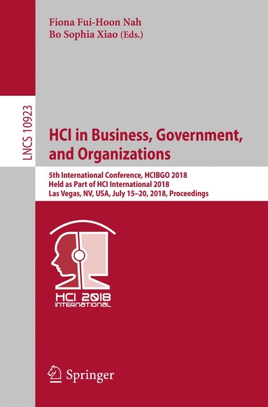 Fiona Fui-Hoon Nah, Bo Sophia Xiao - HCI in Business, Government, and Organizations, Häftad