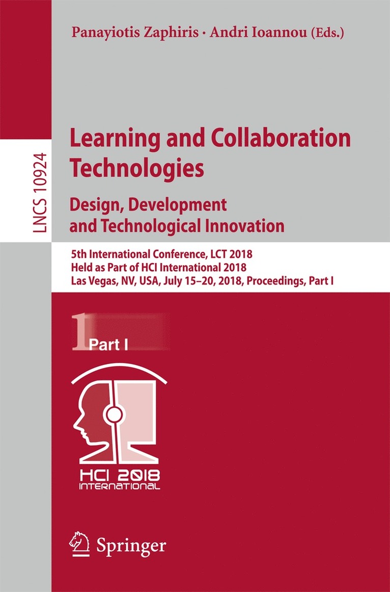 Panayiotis Zaphiris, Andri Ioannou - Learning and Collaboration Technologies. Design, Development and Technological Innovation, Häftad