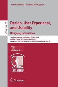 bokomslag Design, User Experience, and Usability: Designing Interactions