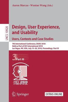 bokomslag Design, User Experience, and Usability: Users, Contexts and Case Studies