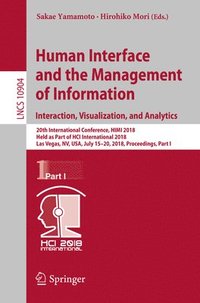 bokomslag Human Interface and the Management of Information. Interaction, Visualization, and Analytics