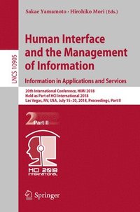 bokomslag Human Interface and the Management of Information. Information in Applications and Services