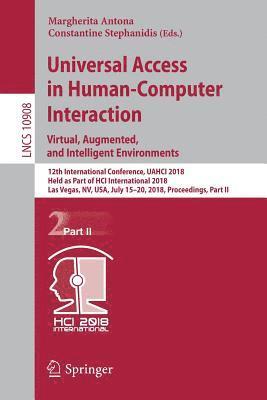 Margherita Antona, Constantine Stephanidis - Universal Access in Human-Computer Interaction. Virtual, Augmented, and Intelligent Environments, Häftad
