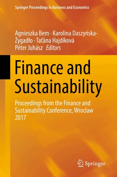 Agnieszka Bem, Karolina Daszyńska-Żygadło, Taťána Hajdíková, Péter Juhász - Finance and Sustainability, Inbunden