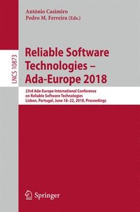 bokomslag Reliable Software Technologies  Ada-Europe 2018