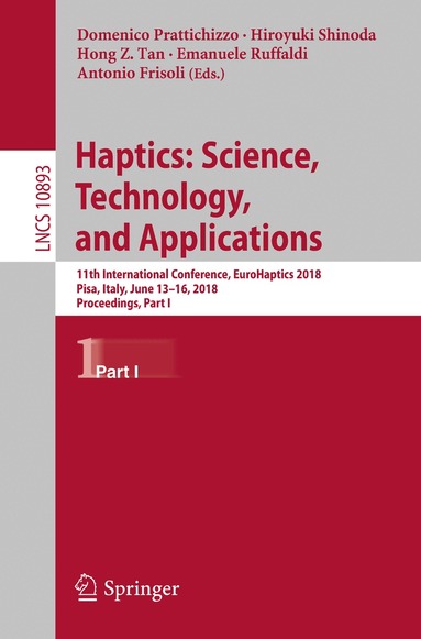 Domenico Prattichizzo, Hiroyuki Shinoda, Hong Z. Tan, Emanuele Ruffaldi, Antonio Frisoli - Haptics: Science, Technology, and Applications, Häftad