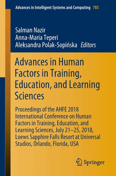 Salman Nazir, Anna-Maria Teperi, Aleksandra Polak-Sopińska - Advances in Human Factors in Training, Education, and Learning Sciences, Häftad