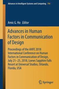 bokomslag Advances in Human Factors in Communication of Design