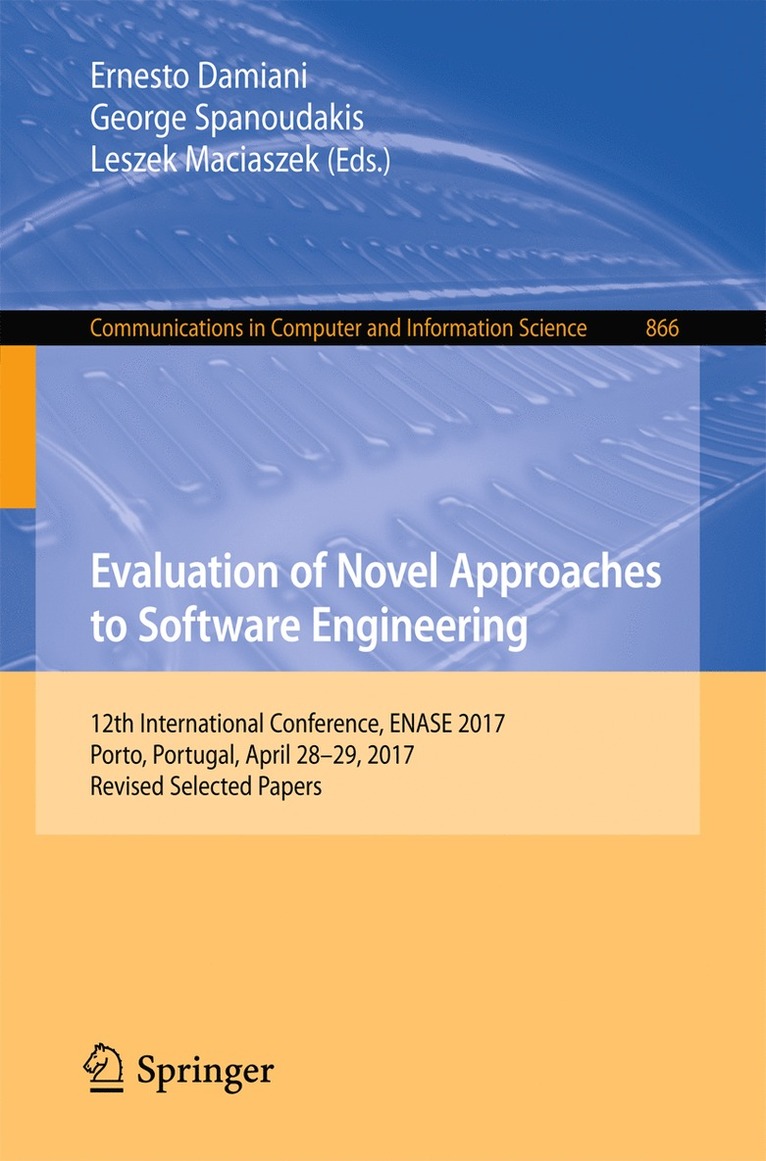 Evaluation of Novel Approaches to Software Engineering 1