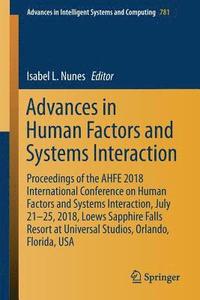 bokomslag Advances in Human Factors and Systems Interaction