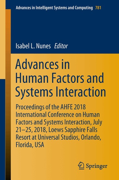 Isabel L. Nunes - Advances in Human Factors and Systems Interaction, Häftad