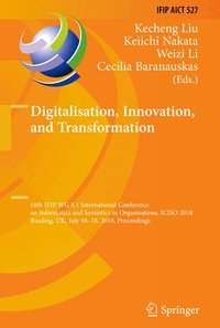 bokomslag Digitalisation, Innovation, and Transformation