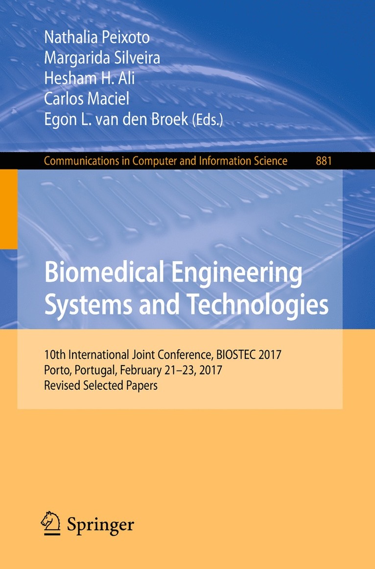 Biomedical Engineering Systems and Technologies 1