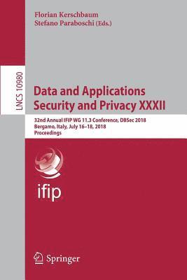 Data and Applications Security and Privacy XXXII 1