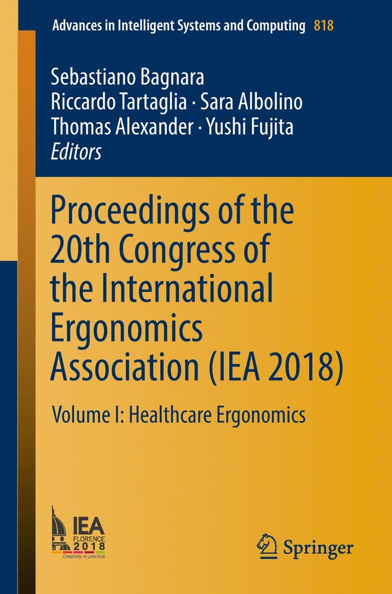 Proceedings of the 20th Congress of the International Ergonomics Association (IEA 2018) 1