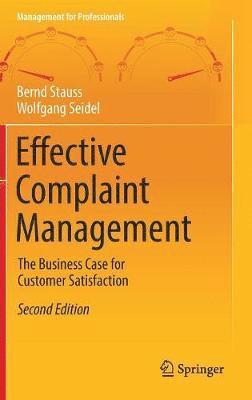 Bernd Stauss, Wolfgang Seidel - Effective Complaint Management, Inbunden