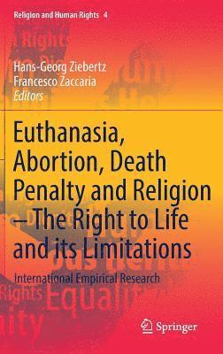 Euthanasia, Abortion, Death Penalty and Religion - The Right to Life and its Limitations 1