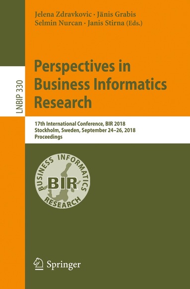 Jelena Zdravkovic, Jānis Grabis, Selmin Nurcan, Janis Stirna - Perspectives in Business Informatics Research, Häftad