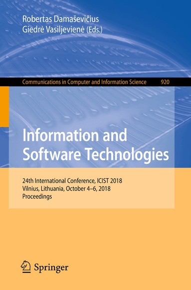 Robertas Damaševičius, Giedrė Vasiljevienė - Information and Software Technologies, Häftad