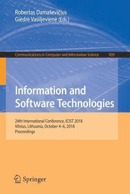 Information and Software Technologies 1