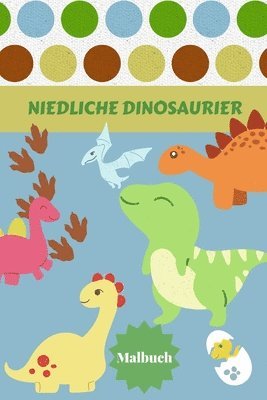 Niedliche Dinosaurier Malbuch 1