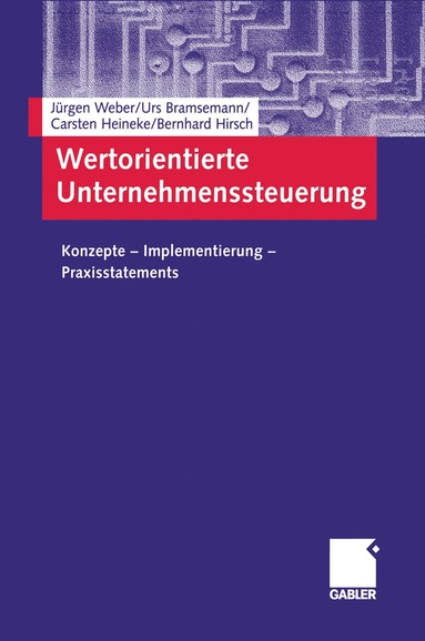 bokomslag Wertorientierte Unternehmenssteuerung