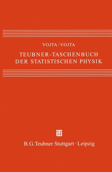 bokomslag Teubner-Taschenbuch der statistischen Physik