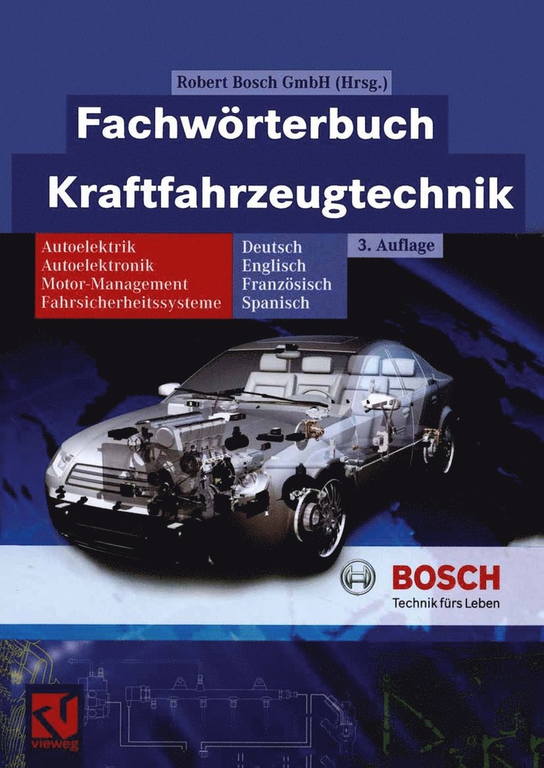 Robert Bosch GmbH, Robert Bosch Gmbh - Fachwörterbuch Kraftfahrzeugtechnik, Häftad