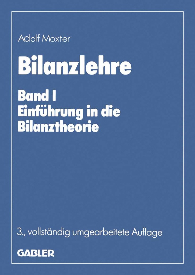 Adolf Moxter - Bilanzlehre, Häftad