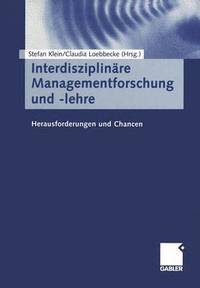 bokomslag Interdisziplinre Managementforschung und -lehre