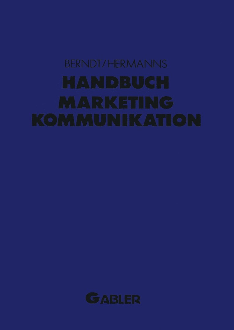 Handbuch Marketing-Kommunikation 1