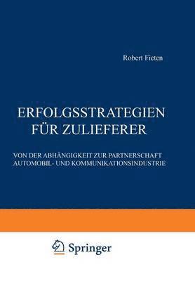 bokomslag Erfolgsstrategien fr Zulieferer