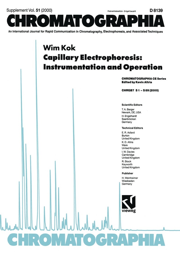 Wim Kok - Capillary Electrophoresis: Instrumentation and Operation, Häftad