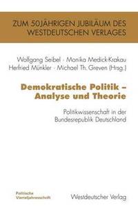 bokomslag Demokratische Politik  Analyse und Theorie