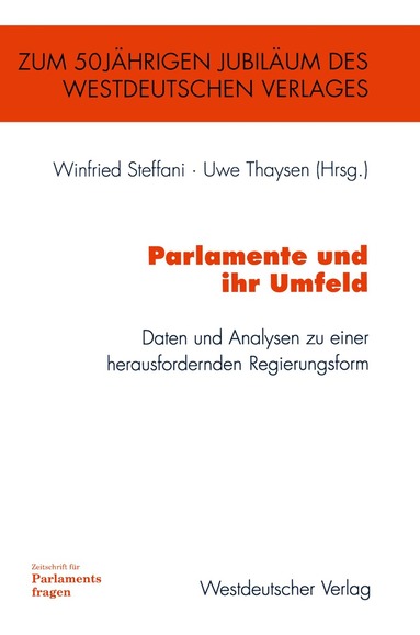 Winfried Steffani, Uwe Thaysen - Parlamente und ihr Umfeld, Häftad