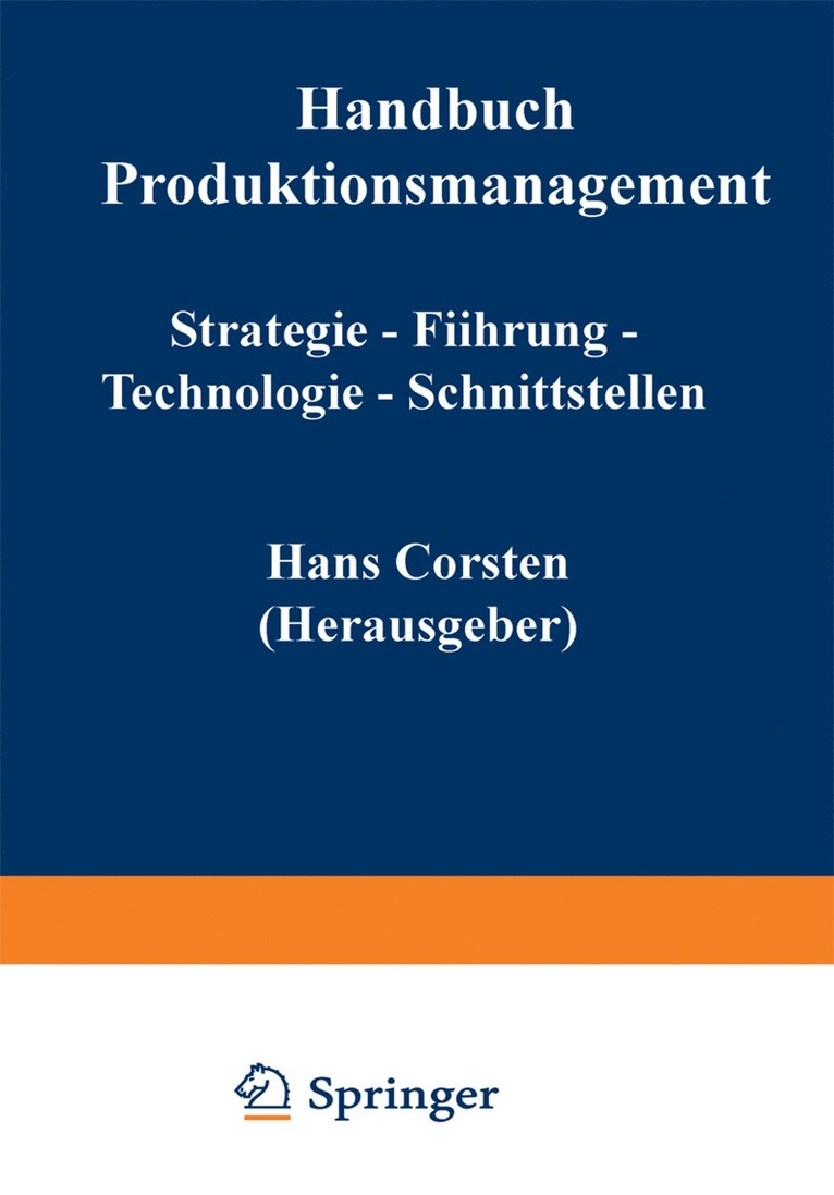 Hans Corsten - Handbuch Produktionsmanagement, Häftad