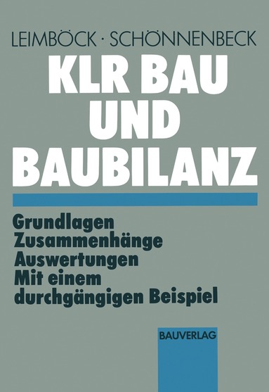 bokomslag KLR Bau und Baubilanz