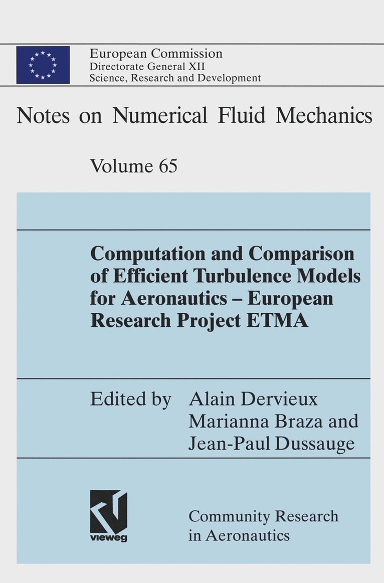 Alain Dervieux, Marianna Braza, Jean-Paul Dussauge - Computation and Comparison of Efficient Turbulence Models for Aeronautics — European Research Project ETMA, Häftad
