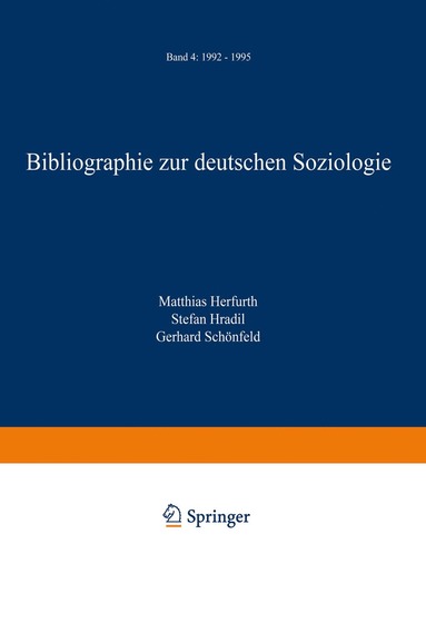 bokomslag Bibliographie zur deutschen Soziologie