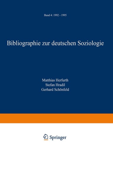 bokomslag Bibliographie zur deutschen Soziologie