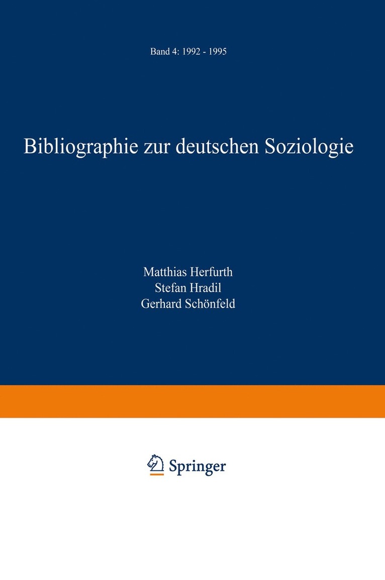 Bibliographie zur deutschen Soziologie 1