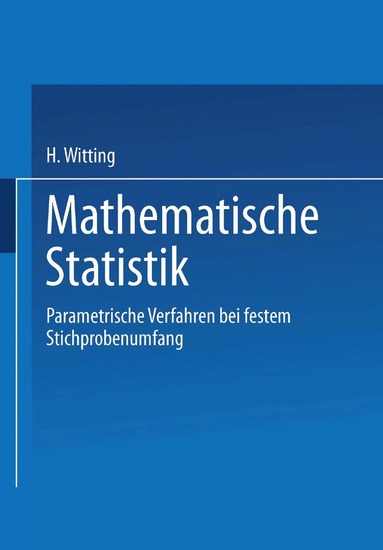 bokomslag Mathematische Statistik I