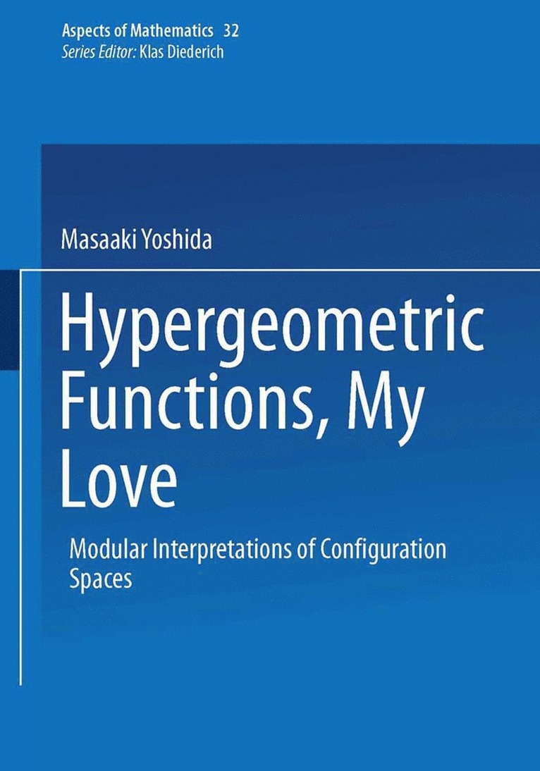 Hypergeometric Functions, My Love 1