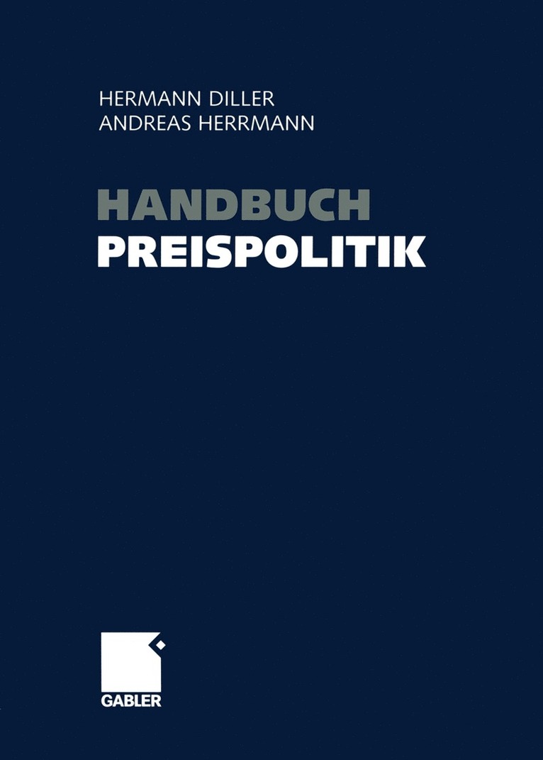 Handbuch Preispolitik 1