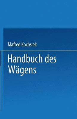 bokomslag Handbuch des Wgens