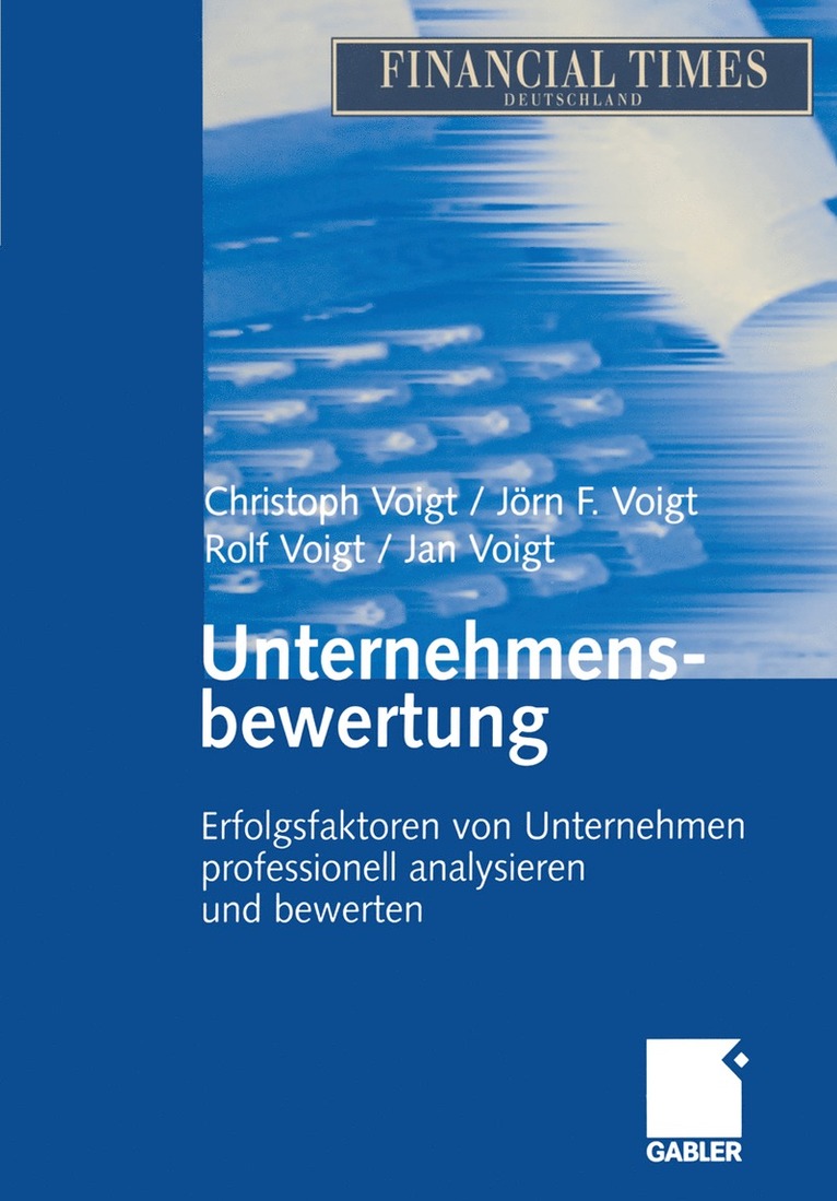 Christoph Voigt, Jan Voigt, Jörn F. Voigt, Rolf Voigt - Unternehmensbewertung, Häftad