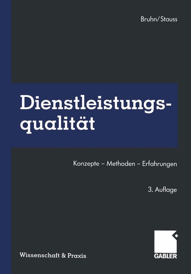 Manfred Bruhn, Bernd Stauss - Dienstleistungsqualität, Häftad