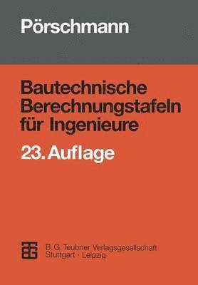 bokomslag Bautechnische Berechnungstafeln fr Ingenieure